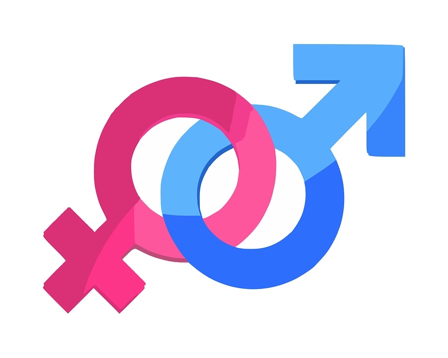 Symbols of male and female sexuality