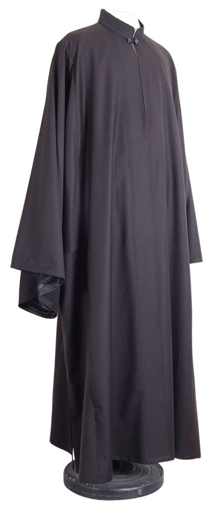 Black outer cassock, a non-liturgical vestment for Orthodox clergy.