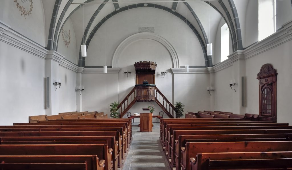 Inside of a Reformed church