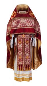 Red priest vestments